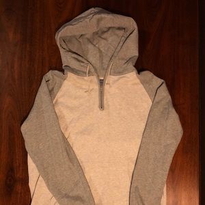 J Crew Vintage Fleece Hoodie in Gray